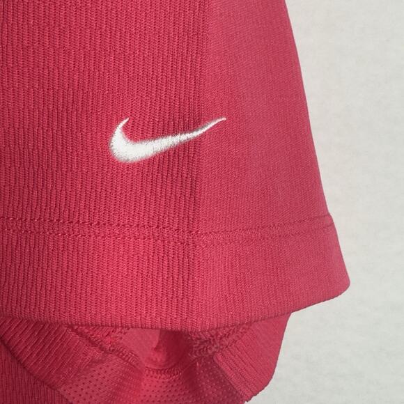 Nike Golf DriFIT Polo Shirt Men XL Pink Performance Knit Short Sleeve Swish Logo - Picture 6 of 10